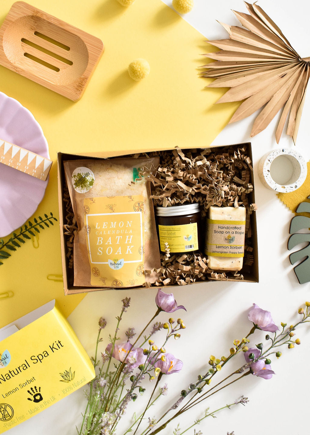 Lemon Sorbet At Home Natural Spa Set - Bring the spa to your door set