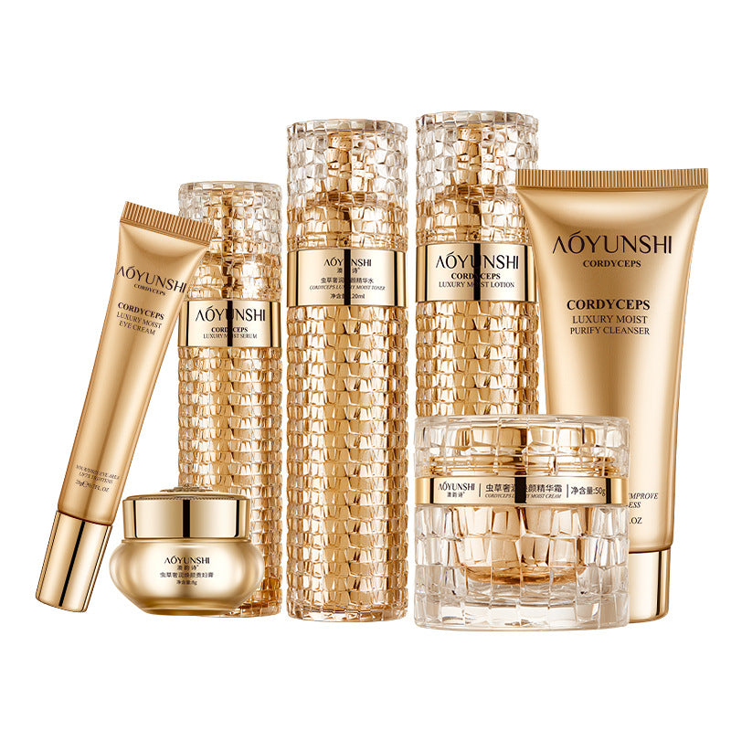 Australian Rhyme Cordyceps Luxury Moisturizing Rejuvenating Moisturizing Beauty Muscle Set Hydrating Moisturizing Moisturizing Skin Care Genuine Goods