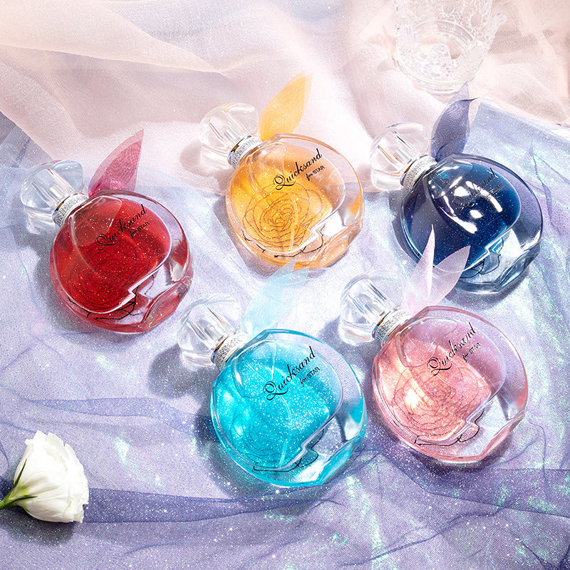 Tiktok-Style Jinbadi Liquid Sand Unisex Gold-Plated Perfume, Long-Lasting Light Fragrance, Wholesale Gift 55ml Fragrance