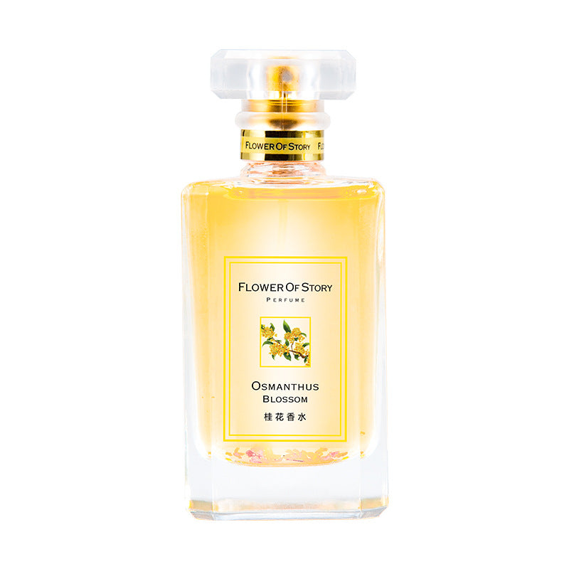 Flower Story Osmanthus Perfume Lady Light Fragrance Lasting Student Natural Fresh 50ml Factory Wholesale One-piece Delivery