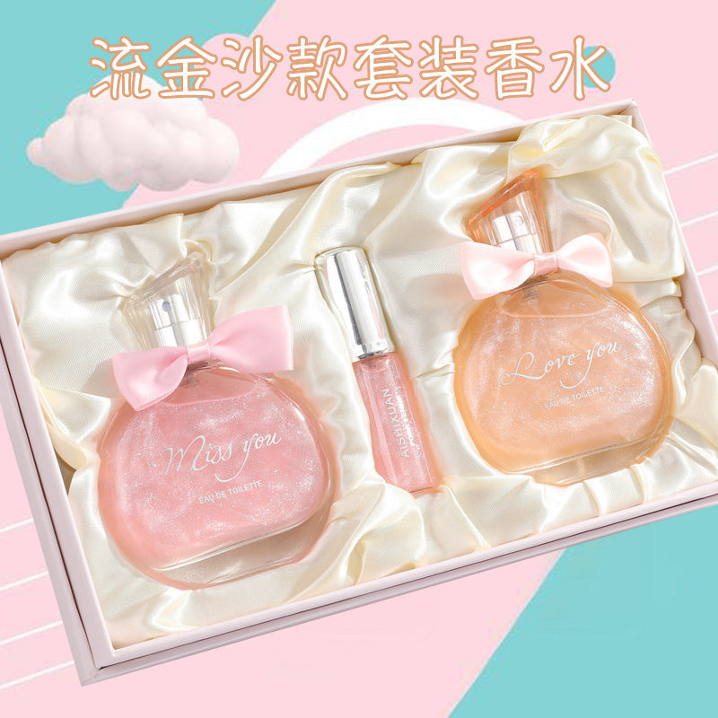 Perfume Women's Gift Set Long-Lasting Light Fragrance Student Perfume Gift Writing Greeting Cards Women's Perfume Wholesale