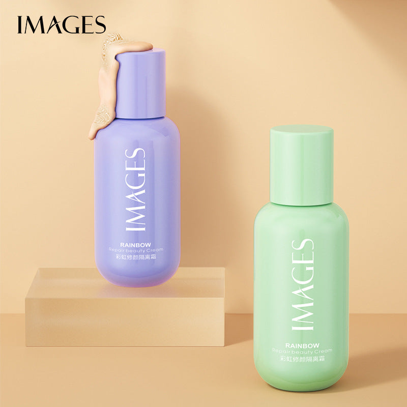 Image Beauty Rainbow Repair Small Bottle Isolation Cream Concealer Moisturizing Natural Nude Makeup Refreshing Mild Isolation Bb Cream