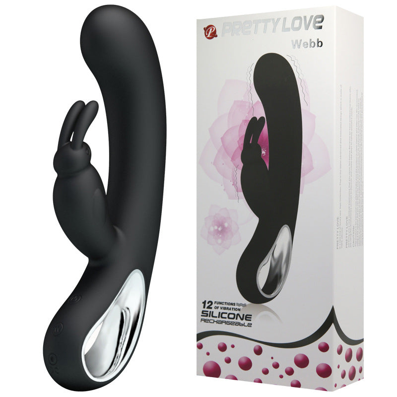 Baile Patila 14420 Double  Silicone Material USB Charging Female Erotic Masturbation Equipment Wholesale