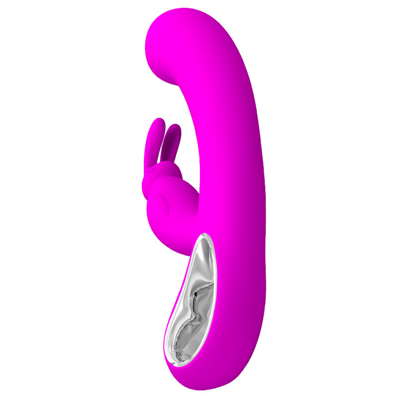 Baile Patila 14420 Double  Silicone Material USB Charging Female Erotic Masturbation Equipment Wholesale