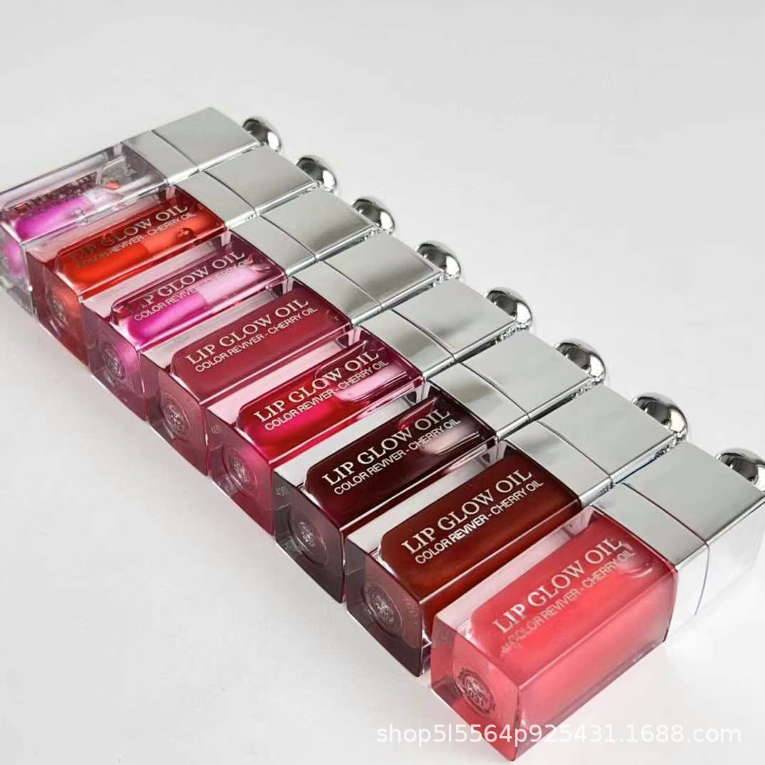 Foreign Trade Makeup Wholesale Glaze Lip Gloss 6ML Color Change Lip Oil Light And Durable Rich Shiny Color Lip Gloss 001