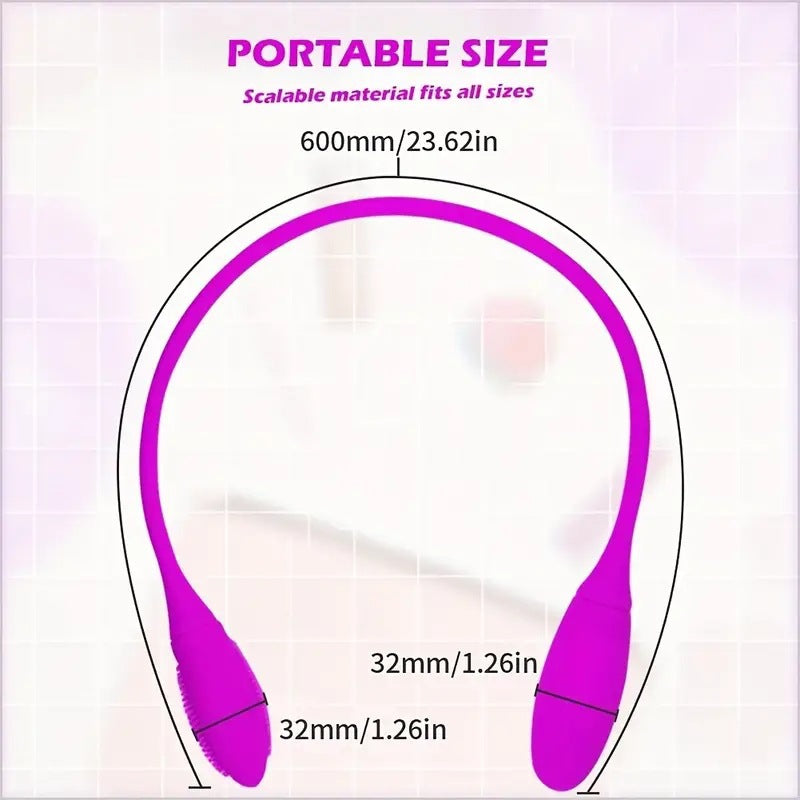 Baile Patila Variety Phantom Rechargeable Double-Headed Vibrator Female Masturbator Adult Sex Toy