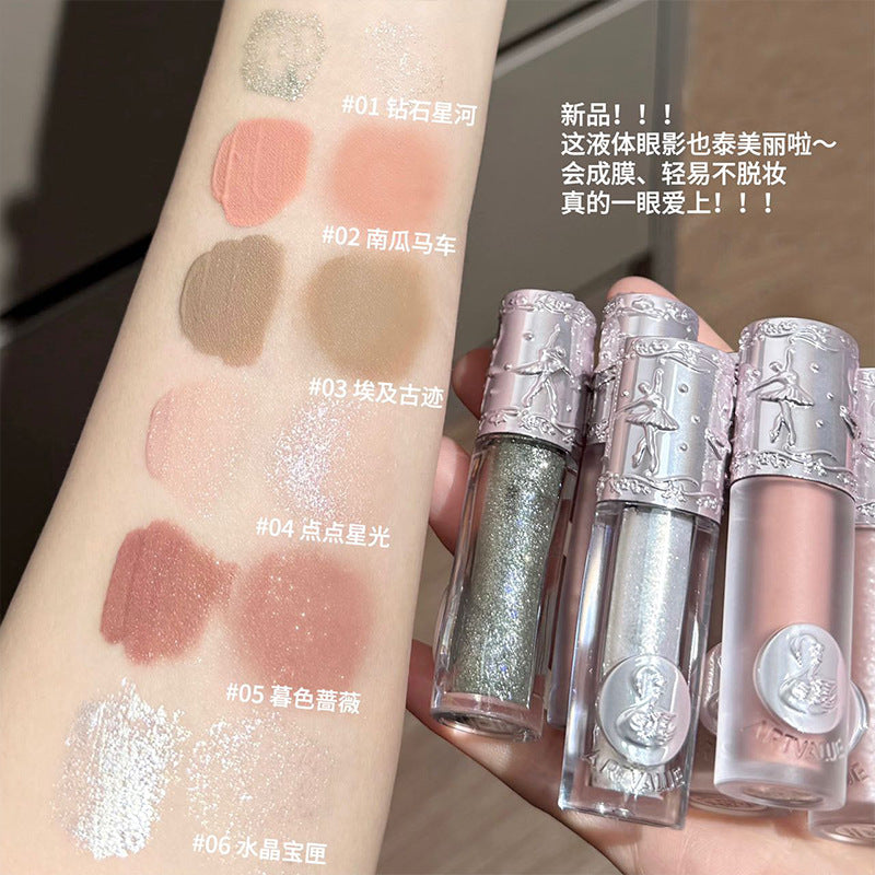 Art Value New Ballet Eye Shadow Fine Flash Pearlescent Sequin Brightening Monochrome Makeup Student Portable