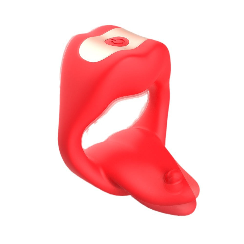 Amazon Men's Tongue Big Mouth Lock Ring Vibration APP Men's APP Remote Control Masturbation Sex Toys