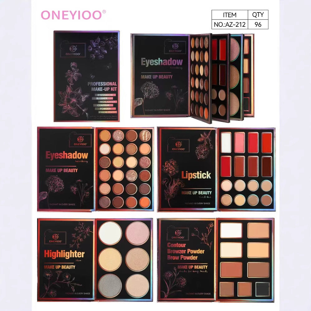 Book-style Eye Shadow Plate Set Matte Pearl Blush One Multi-color Makeup Plate For Foreign Trade Export Makeup Plate Only