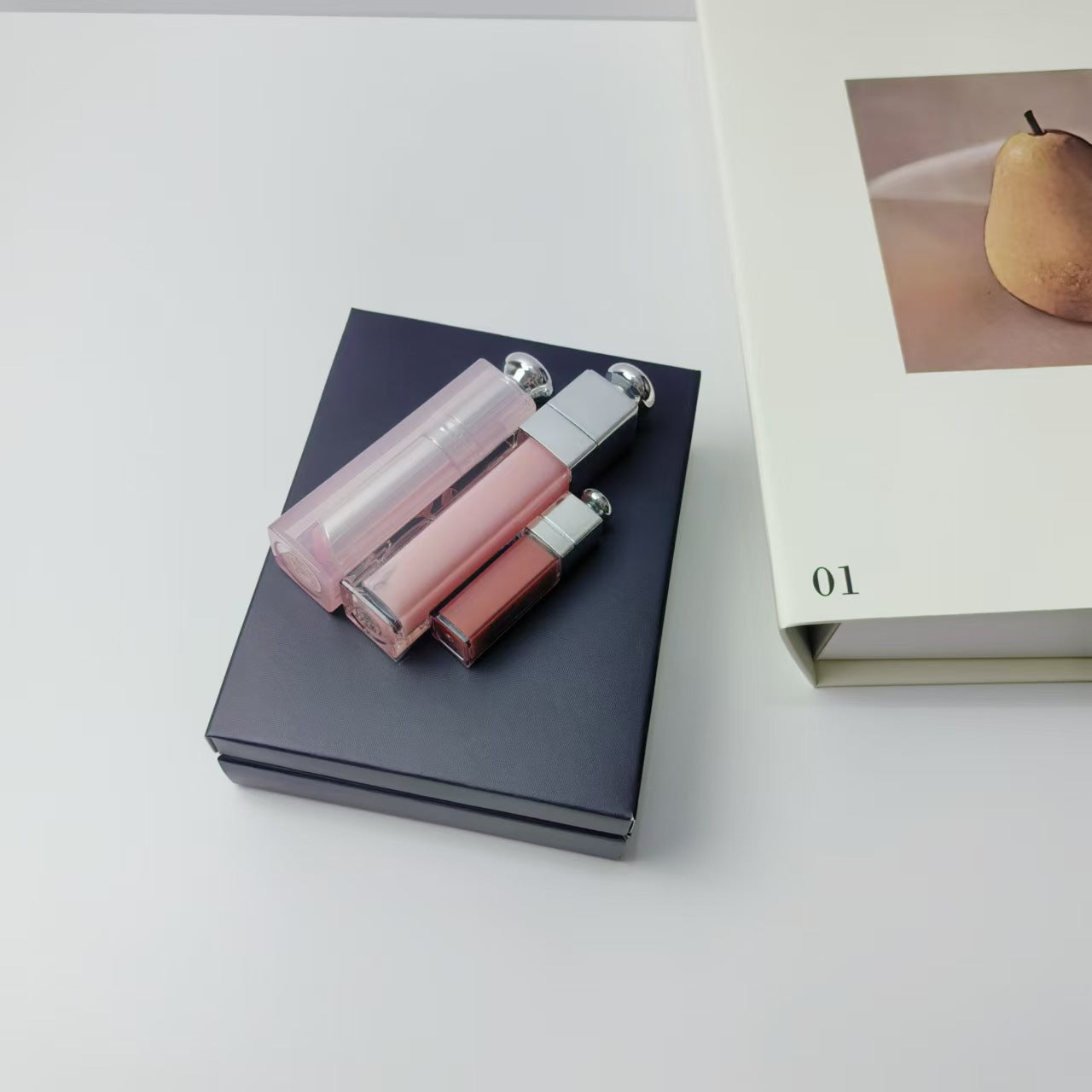 New Foreign Trade Makeup Di Jia Feng Lip Honey Care Three-Piece Set Dress Color Changing Lip Balm 001 Feng Lip Honey 038 Lipstick