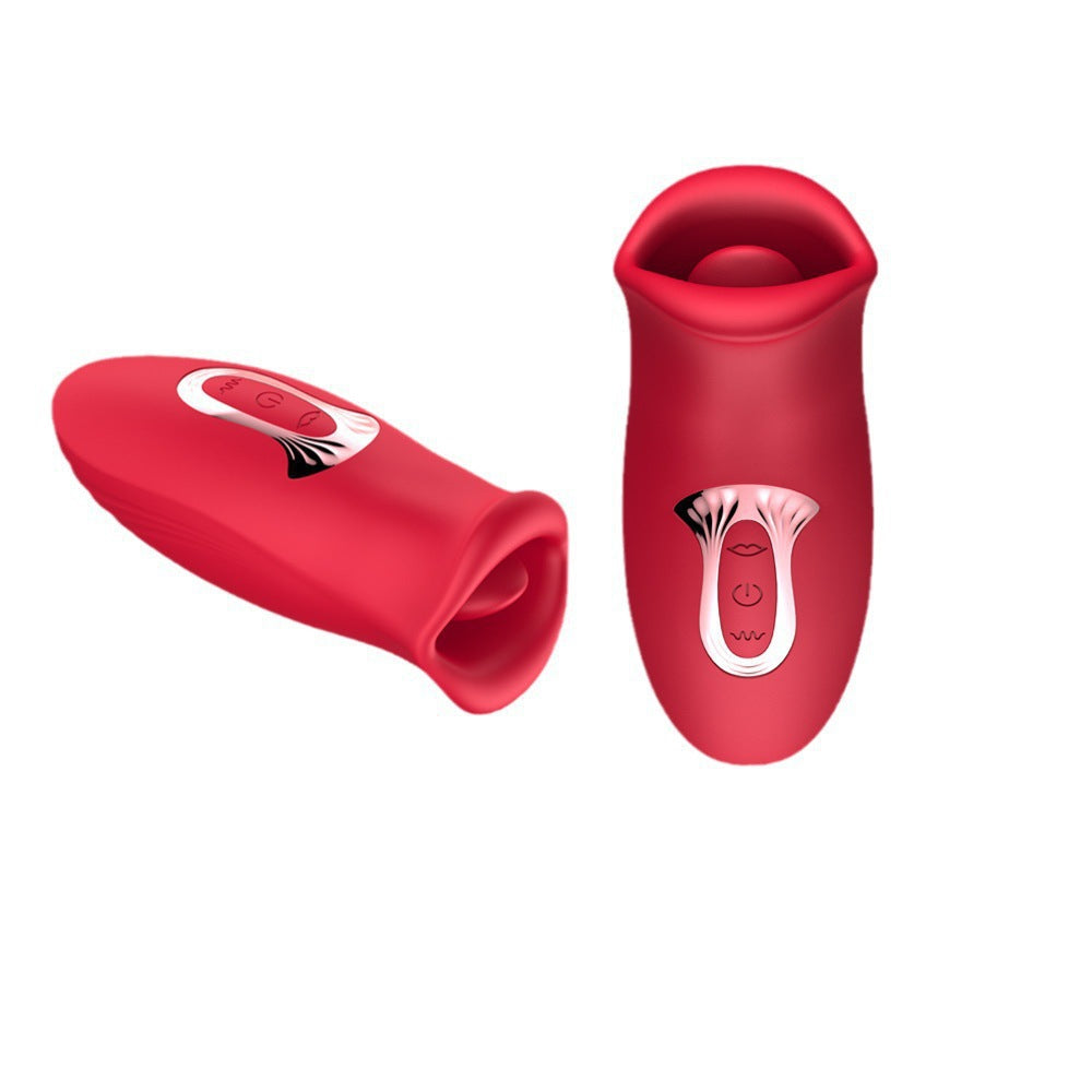 Red Mouth Female Masturbator Tongue Licking Multi-frequency Vibration Bite Kiss Ni Bite Mouth Fun Jumping Egg Cross-border Explosions