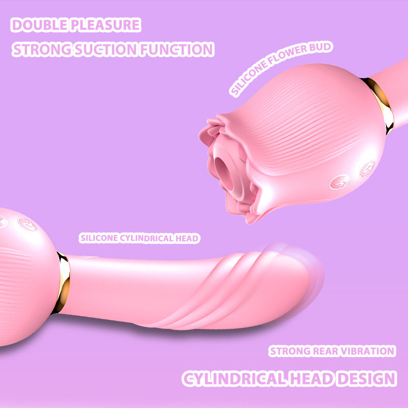Aifeiya Rose Jumping Egg Telescopic Sucking Vibration AV Stick Tongue Licker Amazon Cross-border Explosions Adult Supplies