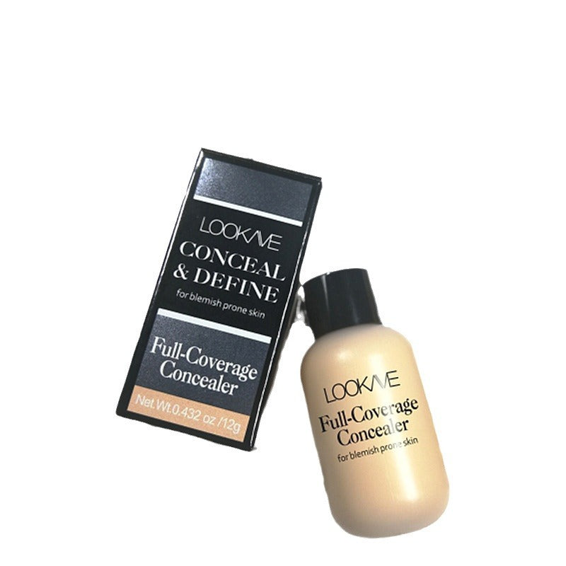 Lookave Concealer Small Bottle Long-Lasting Natural Liquid Foundation Concealer Repair Liquid Isolation Cream Long-Lasting