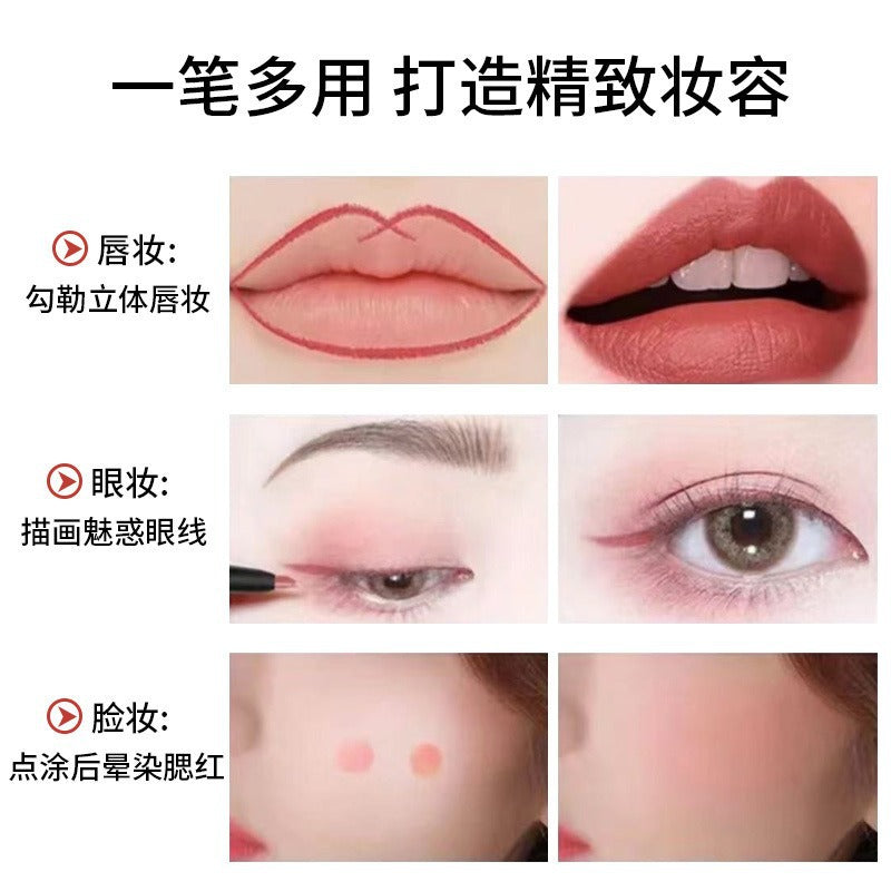 Mk Lip Liner Rotating Lipstick Lambskin Lipstick Long-Lasting Matte Lip Hook Line Lip Liner Lipstick Wholesale Factory Sales