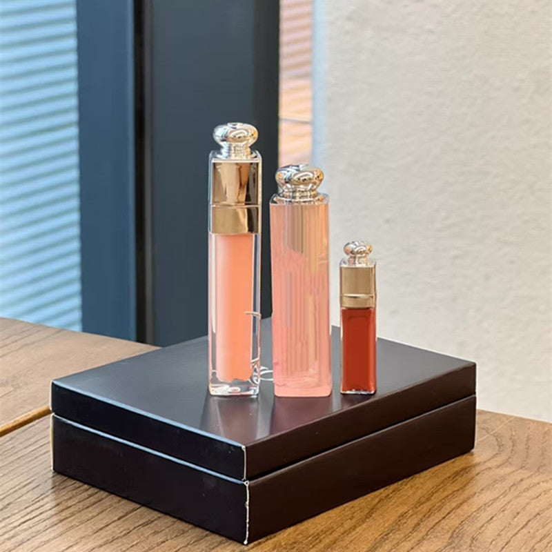 New Foreign Trade Makeup Di Jia Feng Lip Honey Care Three-Piece Set Dress Color Changing Lip Balm 001 Feng Lip Honey 038 Lipstick