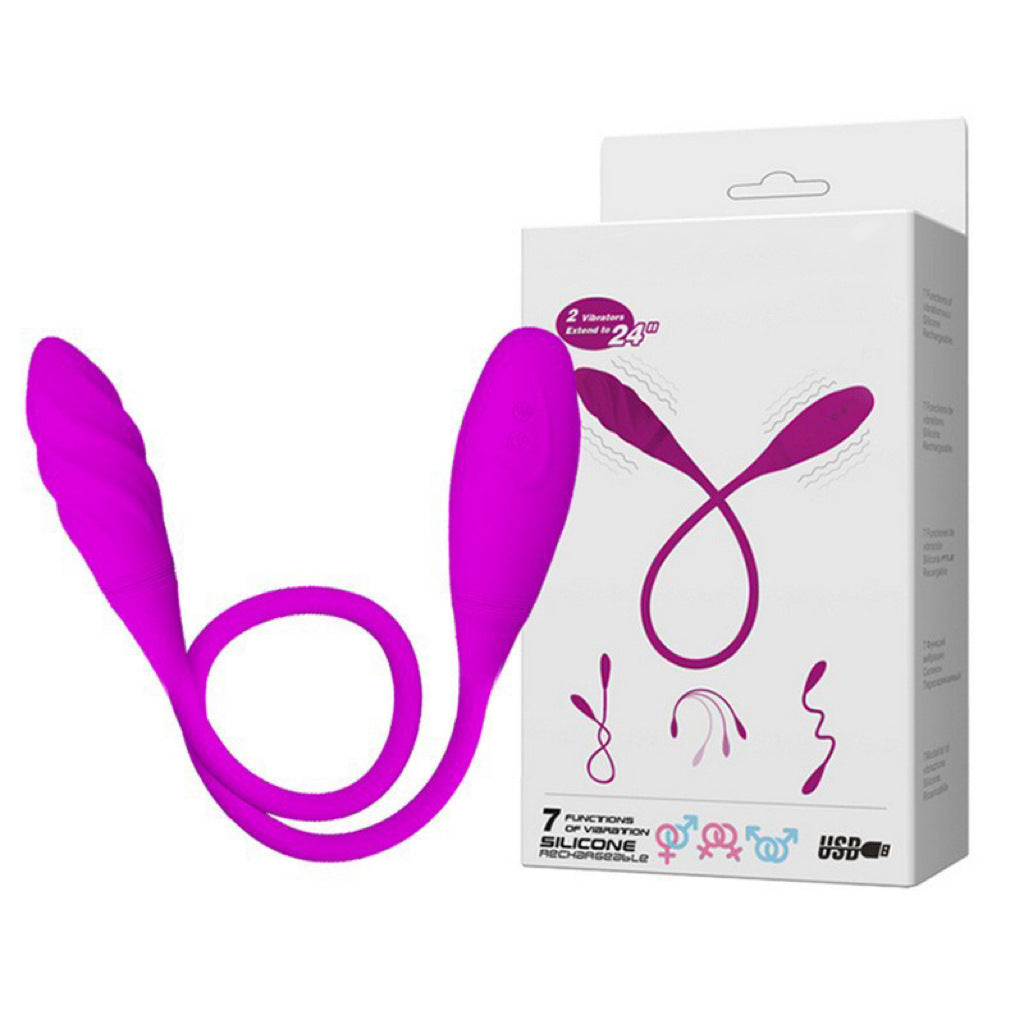 Baile Patila Variety Phantom Rechargeable Double-Headed Vibrator Female Masturbator Adult Sex Toy