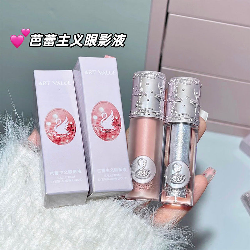 Art Value New Ballet Eye Shadow Fine Flash Pearlescent Sequin Brightening Monochrome Makeup Student Portable