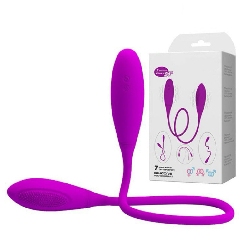 Baile Patila Variety Phantom Rechargeable Double-Headed Vibrator Female Masturbator Adult Sex Toy