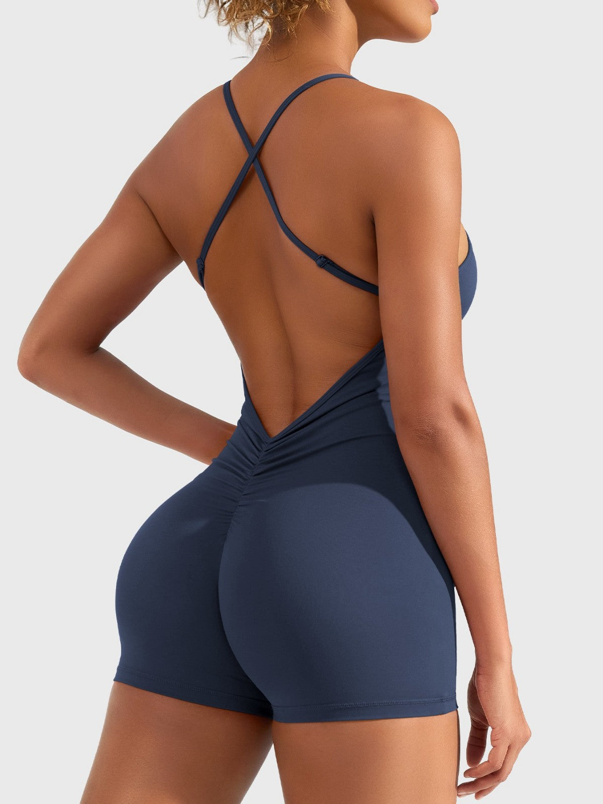 Yeoreo One-Piece Yoga Suit For Women With Large Backless One-Piece Fitness Suit Pilates Yoga Sports Jumpsuit