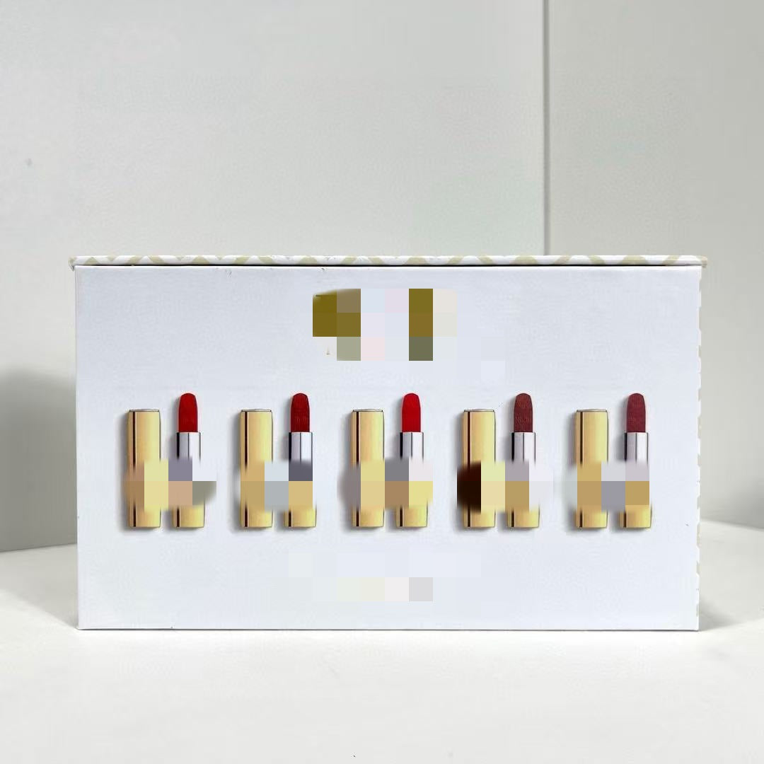 Dijia Gold Tube Lipstick Sample Five-piece Gold Tube 999#777#720#840#888#1.5g * 5 Box