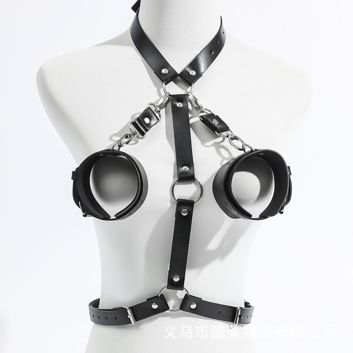 Original European And American Punk Harajuku Couple Bound Clothes Leather Clothing Accessories Women's Hollow Belt A Variety Of Clothing